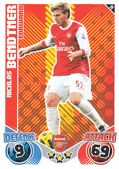Nicklas Bendtner Arsenal 2010/11 Topps Match Attax #U6